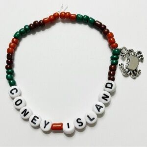 Taylor Swift Eras Tour Friendship Bracelet Coney Island Evermore w/ Charm